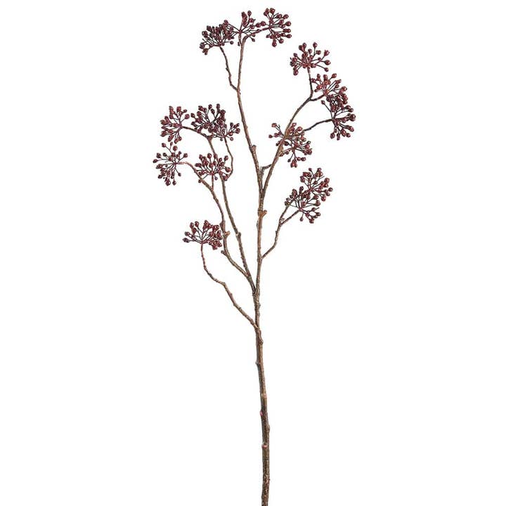 46.5" Berry Spray Burgundy for wholesale by Silk Flower Depot