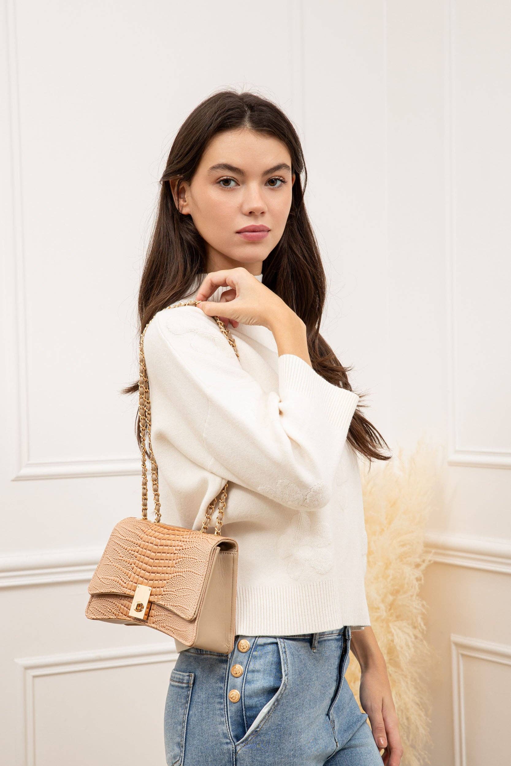 Gallantry - Wholesale Clutch Bag - Women's - Coral (R-6661)4