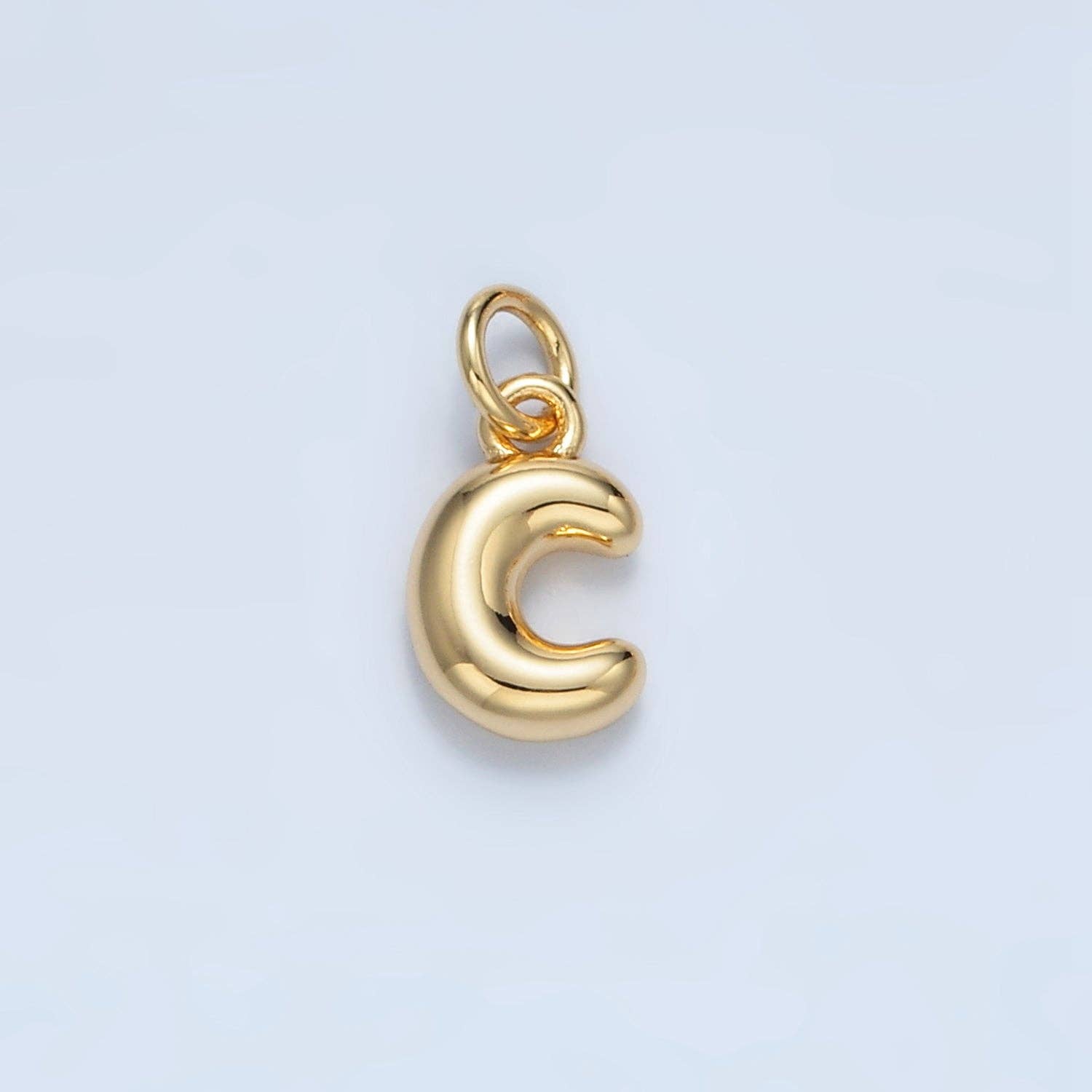Aim Eternal - Wholesale Individual Charm/Pendant - 16K Gold Filled 10mm Initial Letter Chubby Balloon Mini Charm | A1591 - A16032