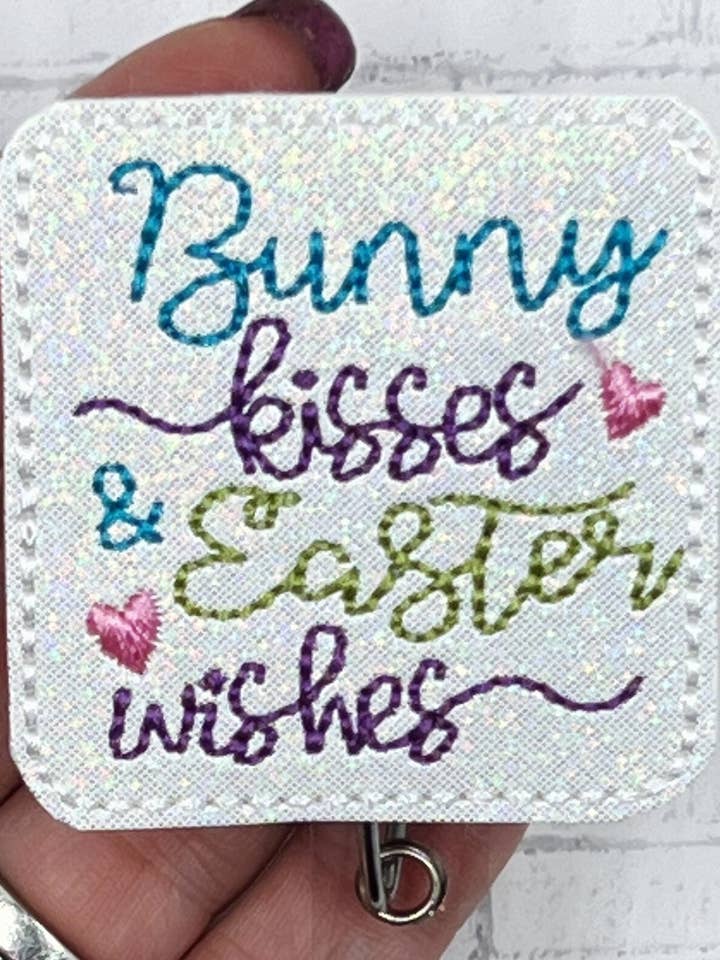 Påskehare-badge-rulleholder til sygeplejersker og lærere for engroshandel hos Meeko’s Must Haves