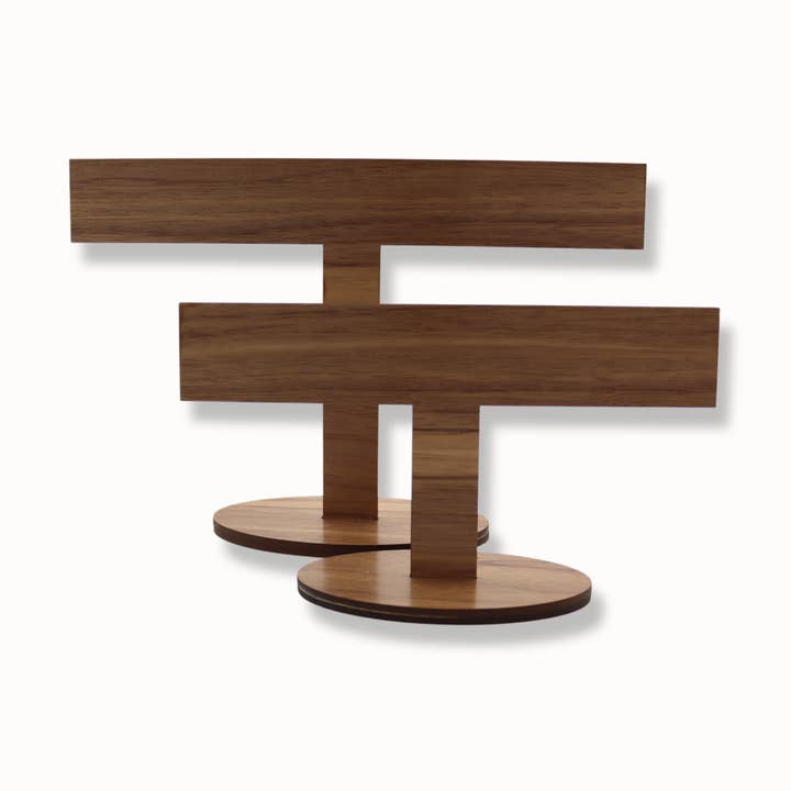 Maple or Walnut Wood bracelet Display for wholesale by Renaissance inc