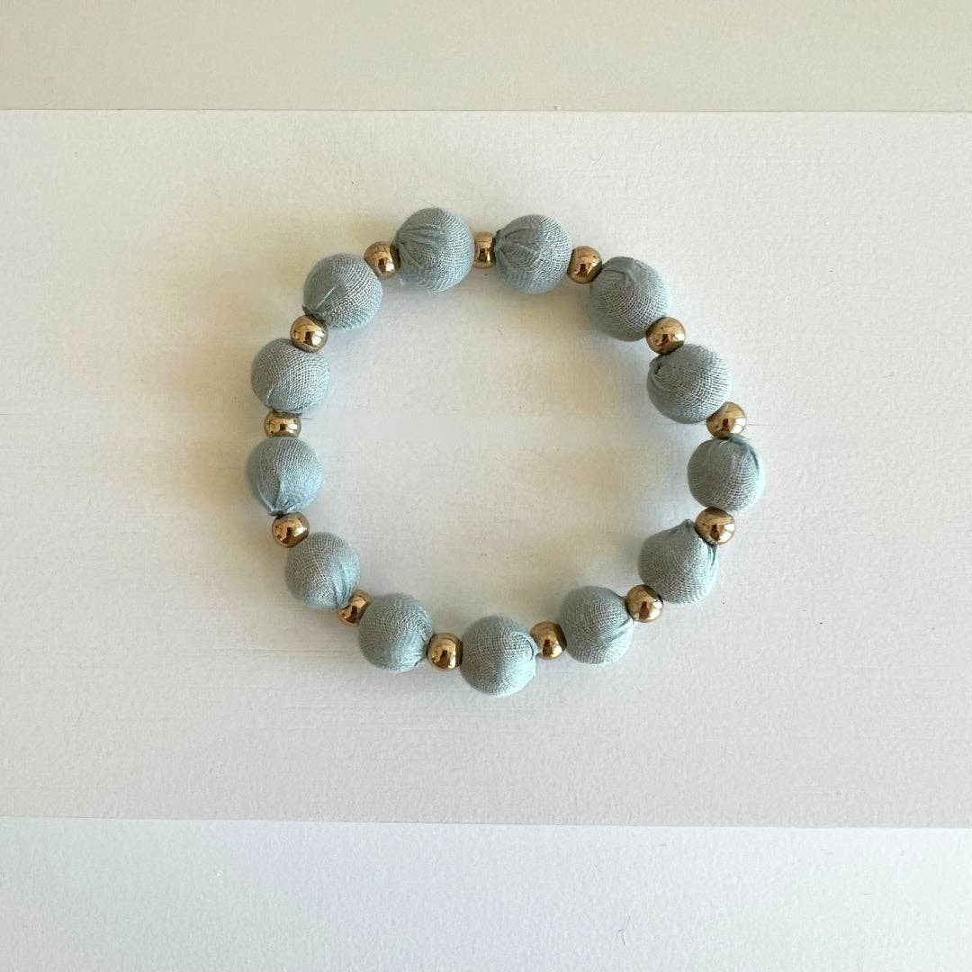 Humble Hilo - Vendita all'ingrosso Bracciale con perline - Bracciale Humble Hilo Sari Jewelry, con Perline di Tessuto e Perline Metalliche41