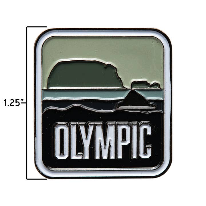Vagabond Heart - Wholesale Lapel Pin/Button - Olympic National Park Enamel Pin