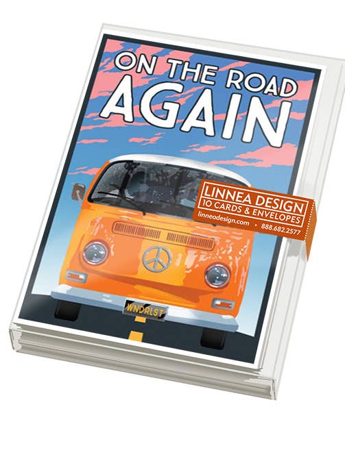 Na Estrada Novamente Cartões de Notas em Branco por atacado de Linnea Design