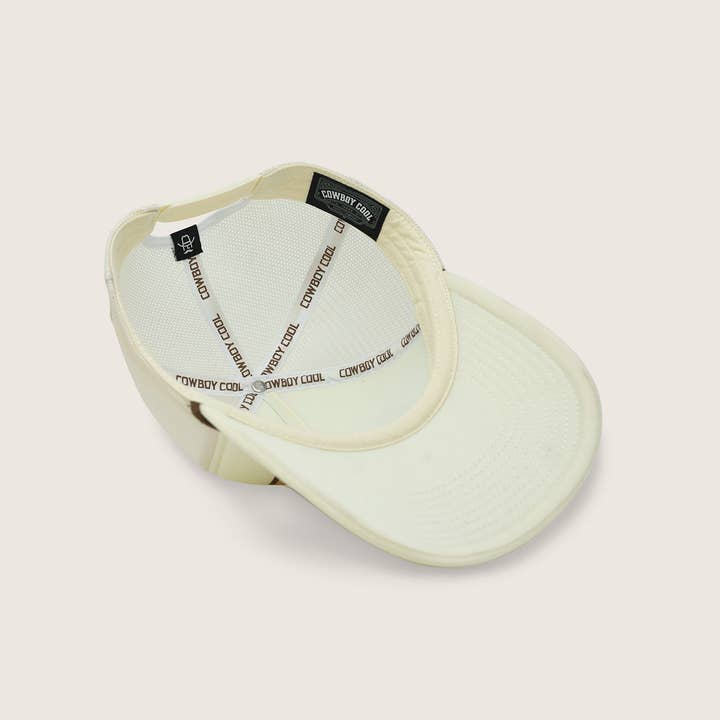 Ivory Whoa Hoss Foam Western Trucker Hat for wholesale on Faire