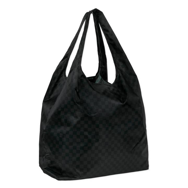 Packable Tote Bag: Rich Black for wholesale by Bumkins