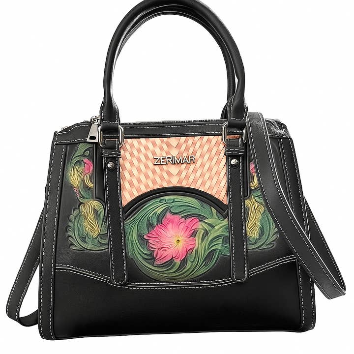 Zerimar Women's Leather Bag - Exclusive and Casual Engraved and other Purchase Wholesale brochas para pintar. Free Returns & Net 60 Terms on Faire trending on Faire.