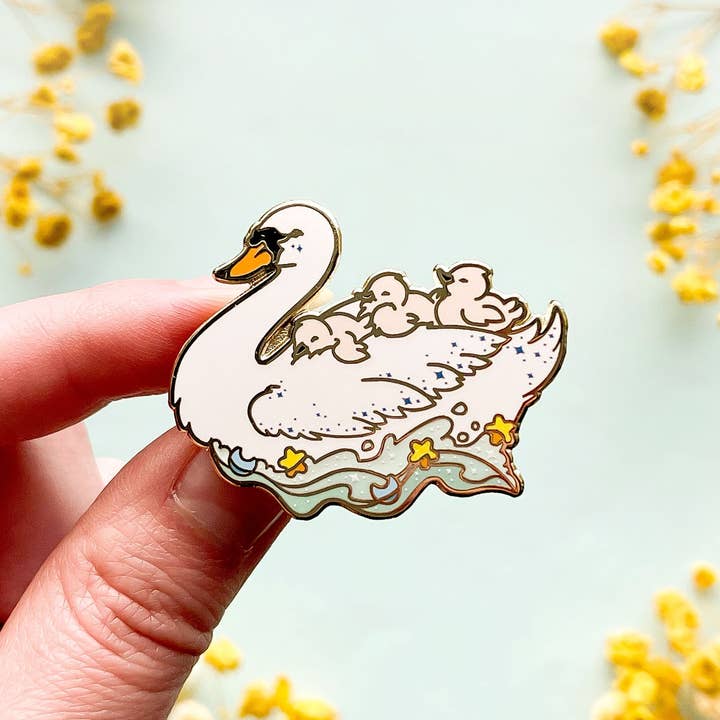 Alum and Ink - Wholesale Lapel Pin/Button - The Mothership Enamel Pin
