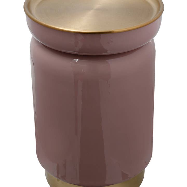 Art Deco 175 Side Table Dusty Pink/Gold for wholesale by Vivorum