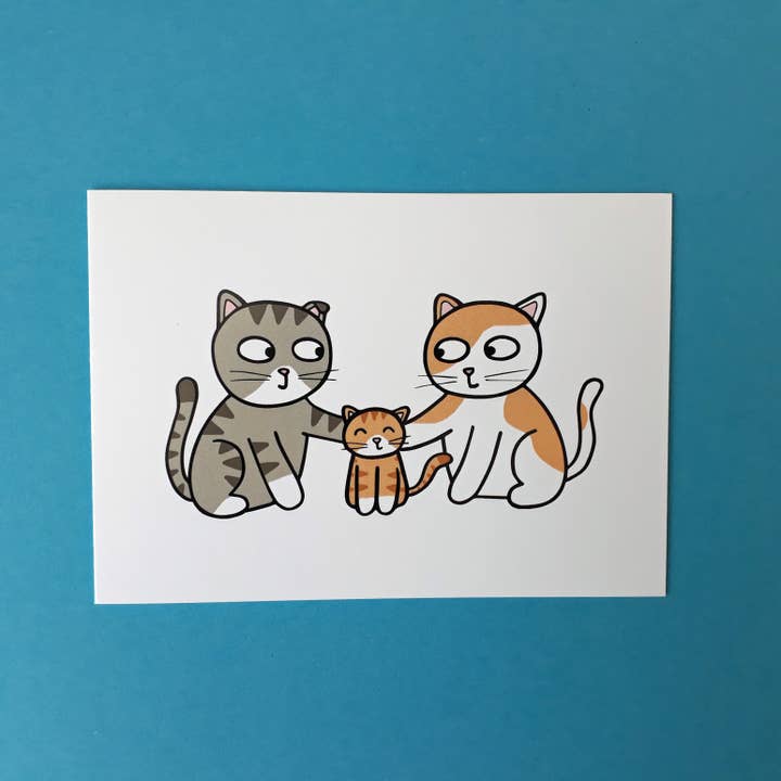 New Baby Cat Card for wholesale by Penguin Parade