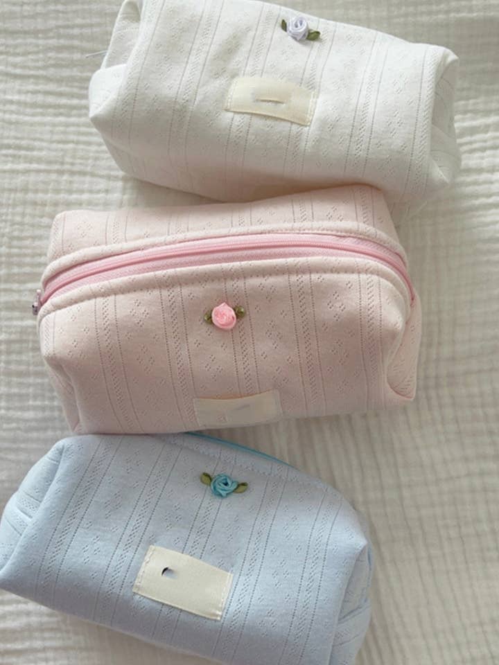 Solid Color Sweet Portable Make Up Bag DPB0104 for wholesale by Dipped Shop