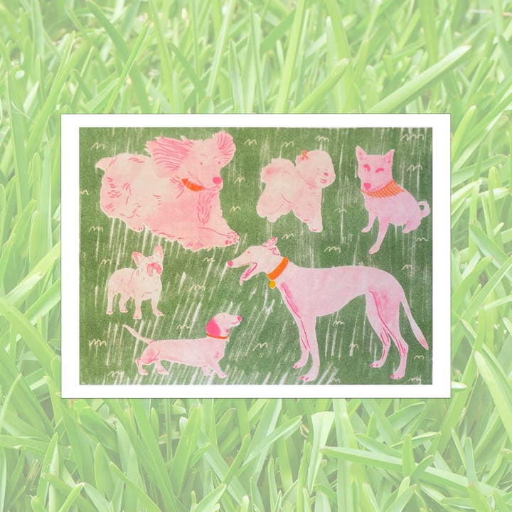 Dog Park Risograph for wholesale by mad dog studio