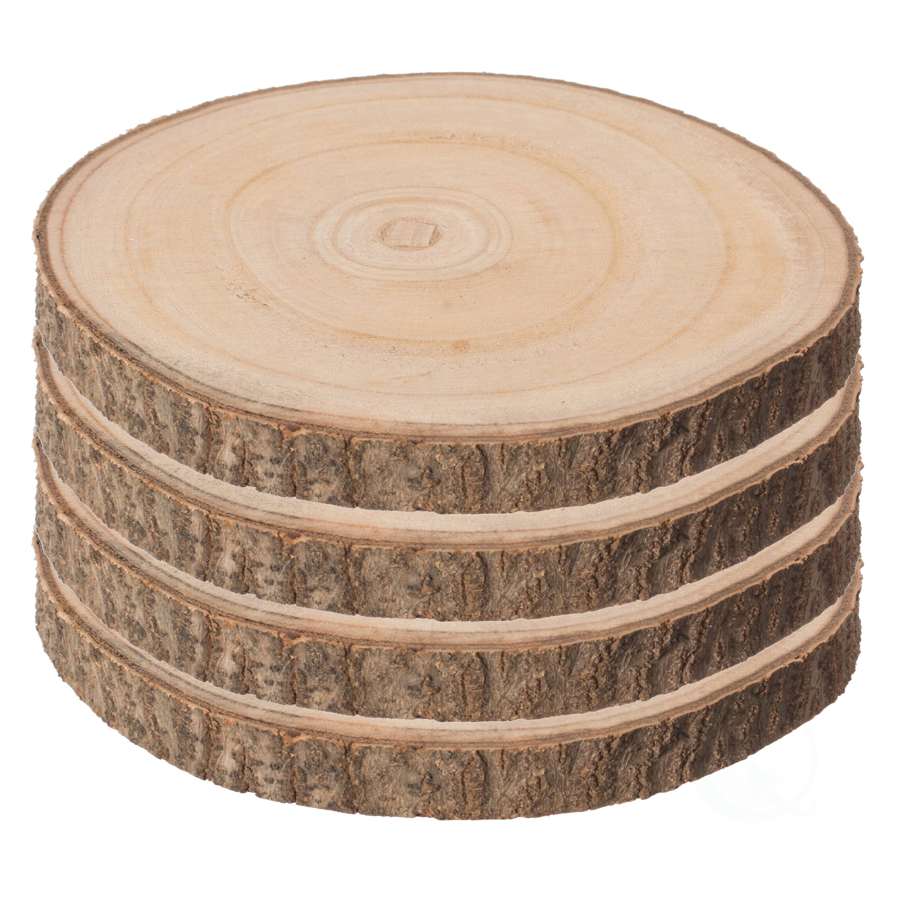 Quickway Imports – wholesale Decorative tray – Wooden Slice Tray Large Rustic Table Charger Centerpiece4