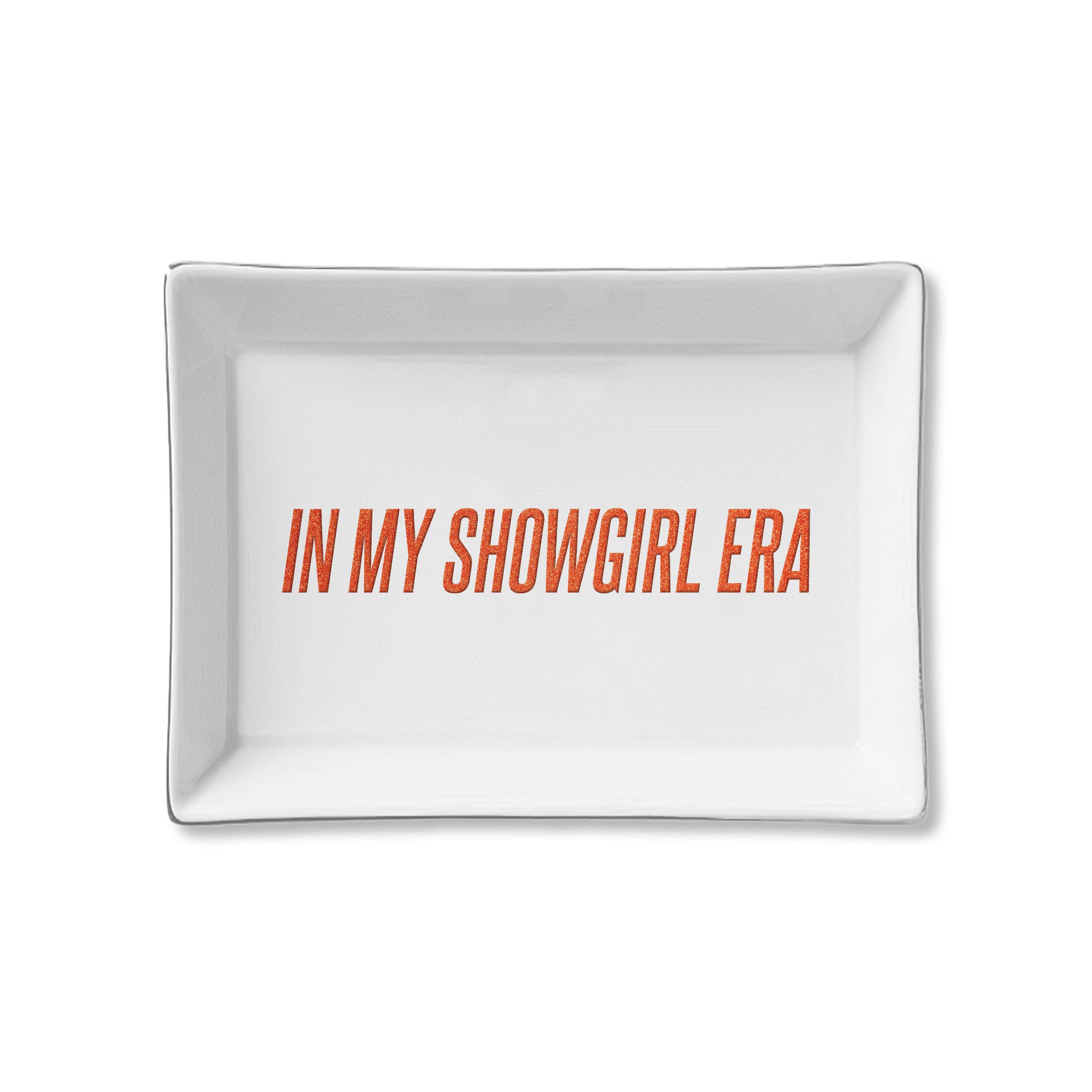 Toss Designs - Wholesale Decorative Tray - Ceramic Tray - In My Showgirl Era Glitter - Taylor Swift