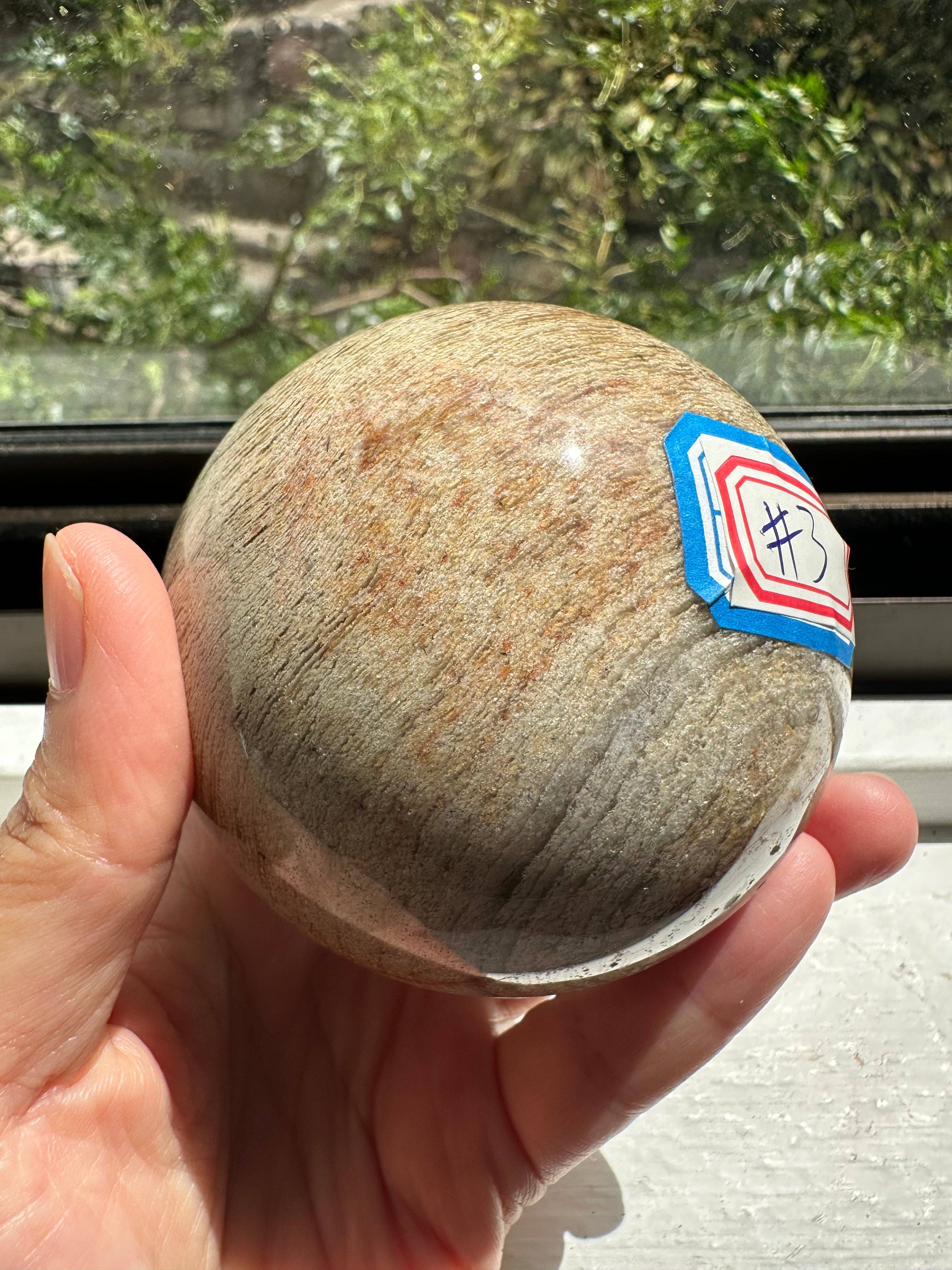 Moon Rituals - Wholesale Spiritual stone/crystal - Enchanting Garden Quartz Sphere | Natural Lodolite Crystal Ball | Healing Meditation Gemstone, Christmas Crystal Gift #35