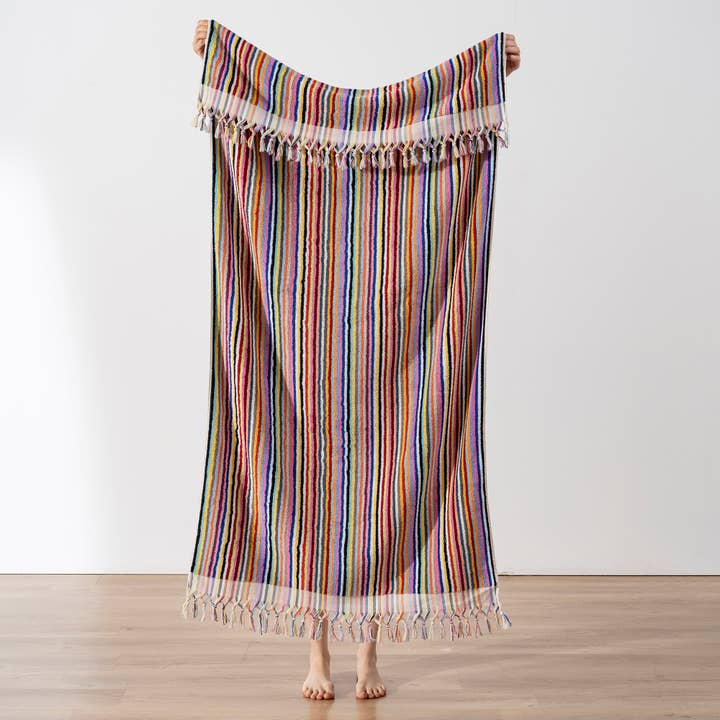 Kikoya - Wholesale Bath Towel - Stripe Handloom Bath Turkish Towels Vintage Bohemian Look31