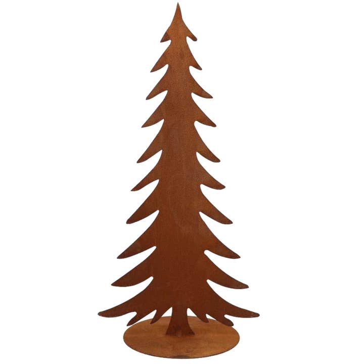 Rostikal - Vente Décoration de Noël - Plaque de base enfichable pour sapin de Noël en rouille6