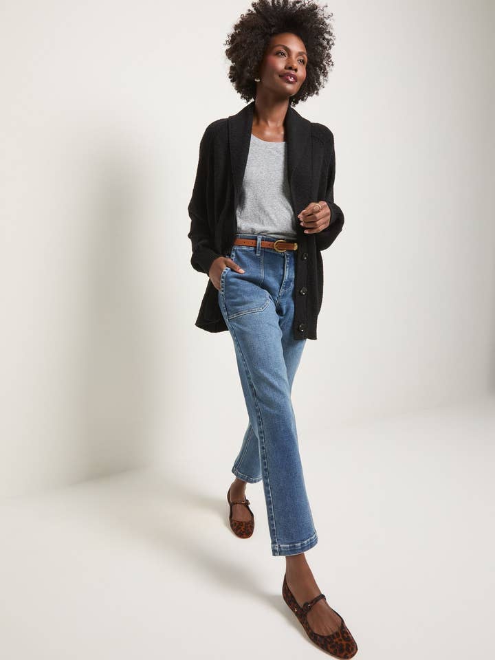 Seventy Eight and Sunny (SEAS) - Wholesale Cardigan - Women's - Aura Shawl Collar Cardigan2