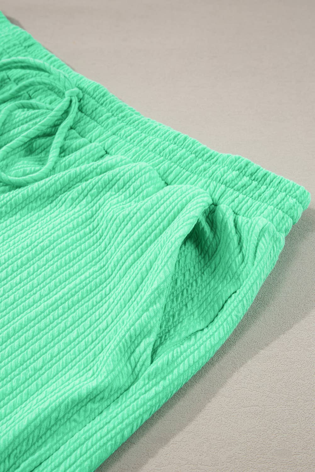 FULL TIME PURCHASE - Wholesale Lounge Set - Women's - Textured Batwing Sleeve Tee Wide Leg Pants Plus Size Set13