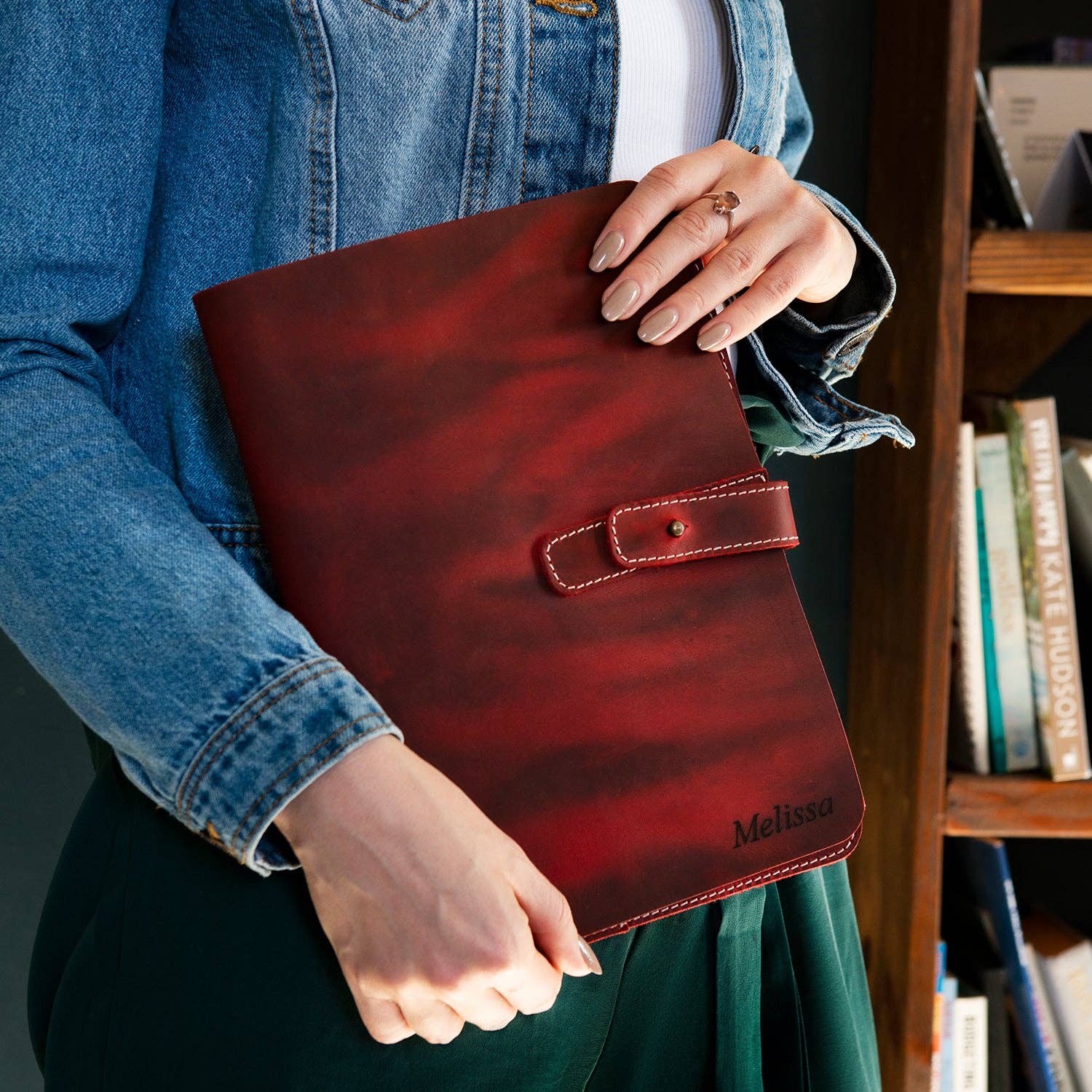 Londo – Engroshandel Taske til bærbar computer/tablet - Unisex – Londo Ægte Læder Tablet Cover med To Kortlommer & Læder Pen / Blyantholdere5