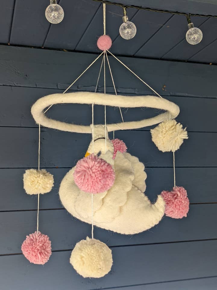 Swan Princess Felt Nursery Mobile for wholesale by Cool Trade Winds