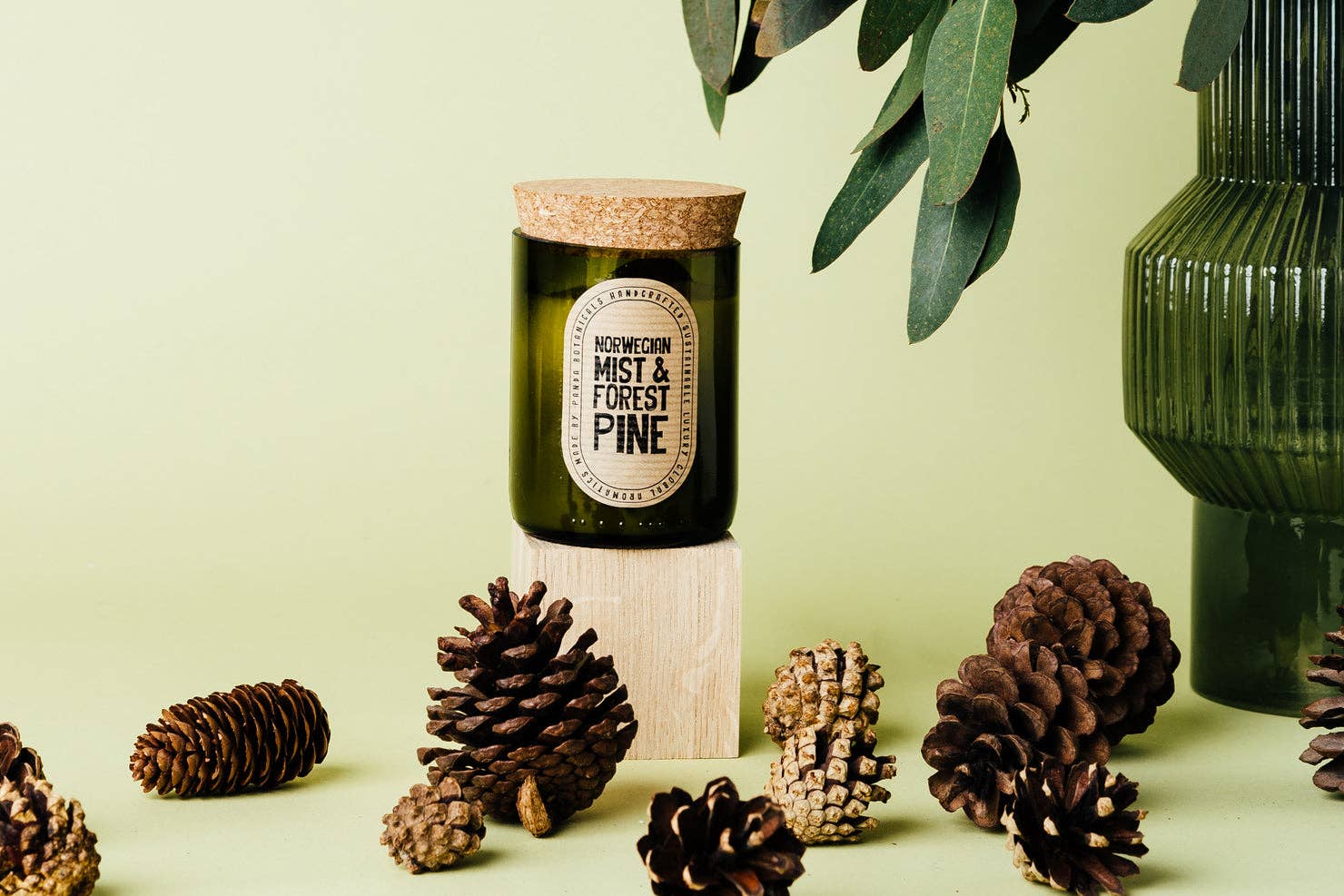 Scent.ily – Großhandel Kerze im Glas / gefüllte Kerze – Panda Botanicals: Norwegischer Nebel und Waldkiefer: 8 Unzen1