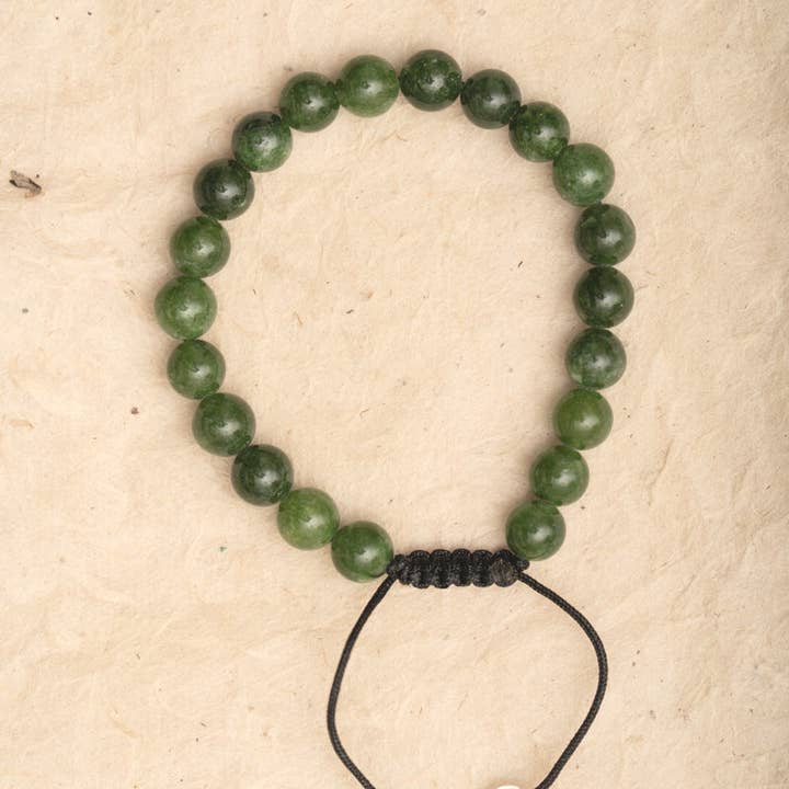 Natural Green Emerald Bracelet for wholesale by Singing Bowl Shop