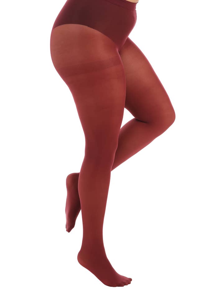 50 Denier Opaque Curvy Super Stretch Tights for wholesale by Pamela Mann