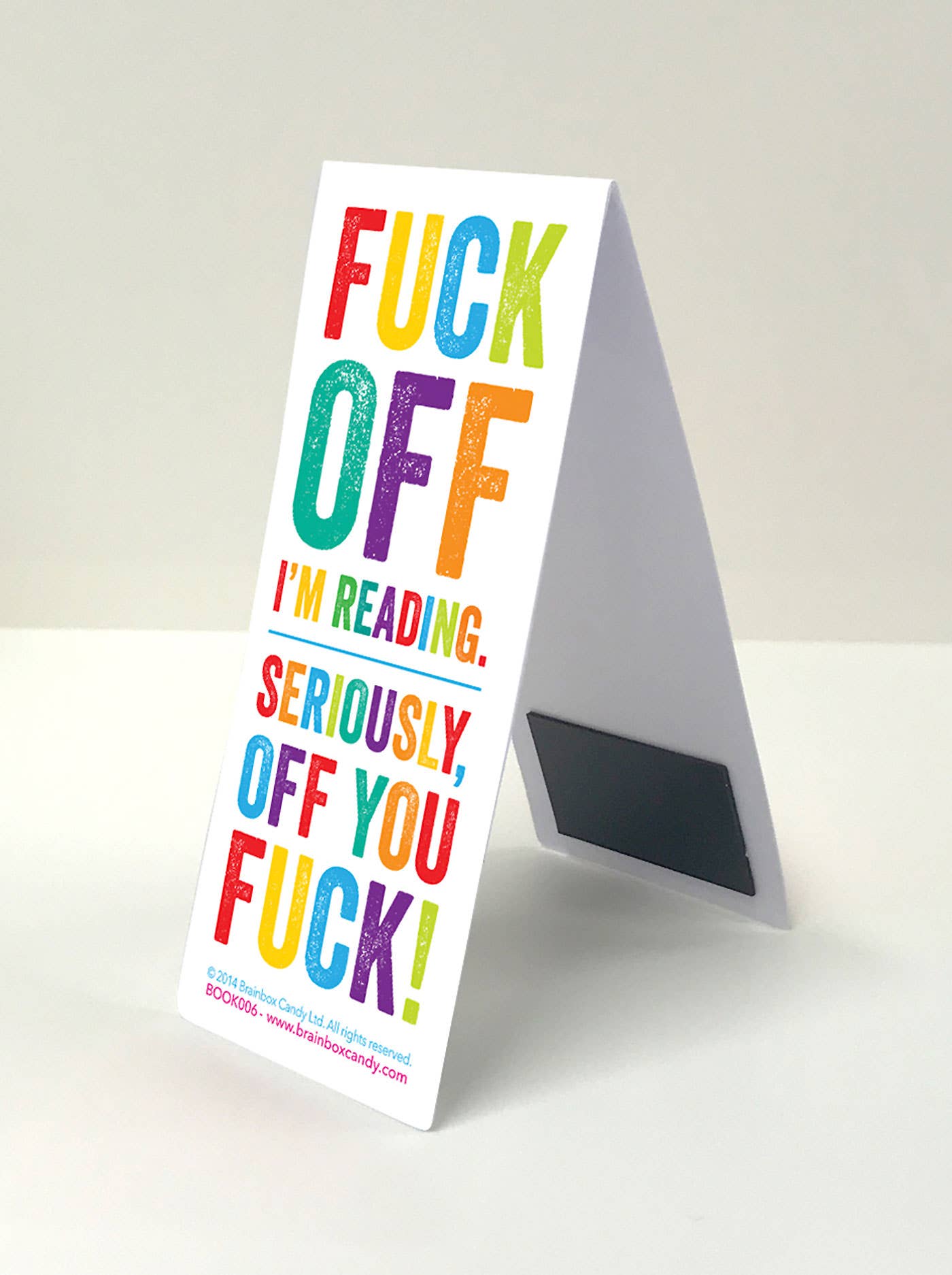 Brainbox Candy - Wholesale Bookmark - Funny Magnetic Bookmark - Fuck Off Im Reading1