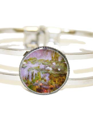 Monet Water Lelies Manchetarmbanden voor wholesale door Ciao Bella Jewelry Inc