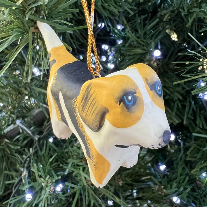 Erik & Mike - Wholesale Ornament - Dog Christmas ornament wood0