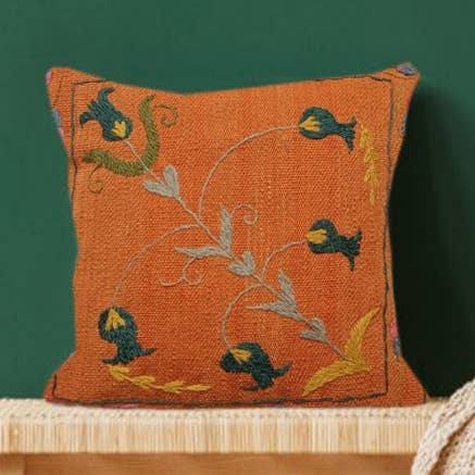 Bestickter Wollkissenbezug Bourbon für den Großhandel von Fybernots