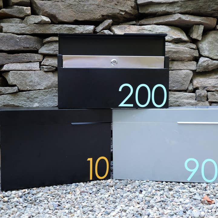 Mailbox, Wall Mount Mailbox, Modern Mailbox, Black Mailbox, Locking Mailbox, Custom Mailbox, Metal Mailbox, Steel Mailbox, Mailbox Numbers for wholesale by Liberty Trade Corp