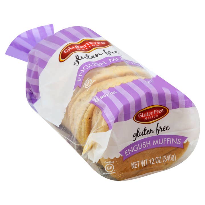 Gluten Free English Muffins (1 Dozen) for wholesale by Gluten Free Nation