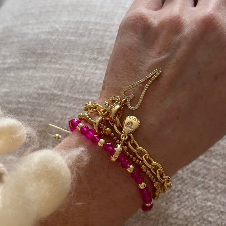 Curated By Suarez - Wholesale Beaded Bracelet - Classic Multi Mixed Beaded Waterproof Non-Tarnish Bracelets19