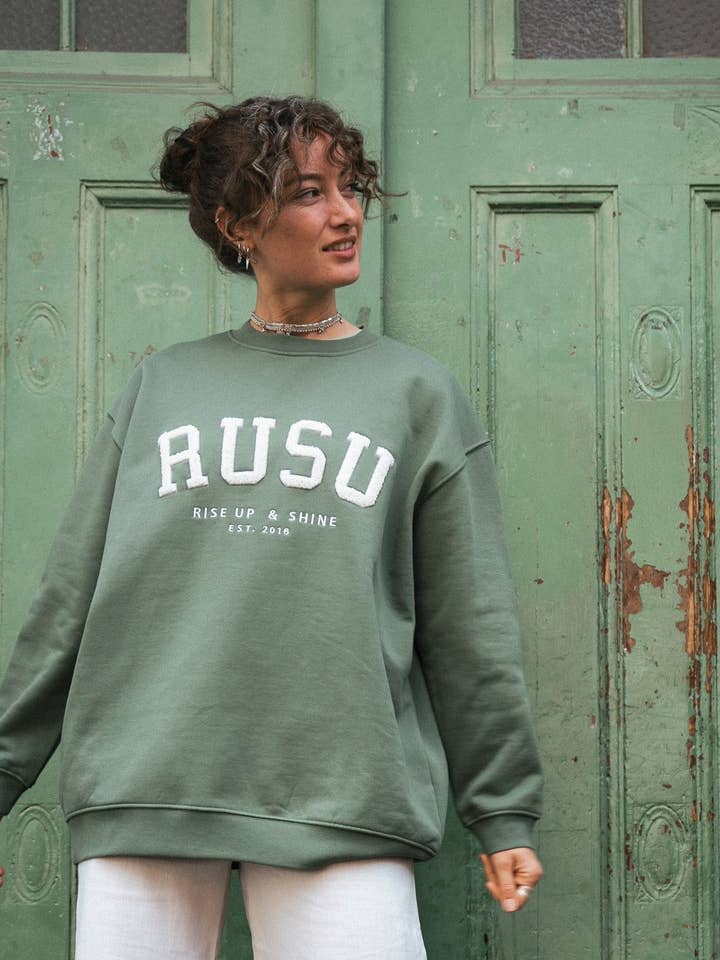 RUSU Sweatshirt - grøn for engroshandel hos Rock on and Namaste
