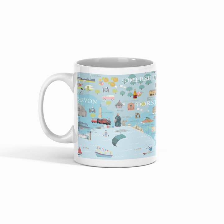 Betty Boyns Designs – wholesale Coffee mug – ILLUSTRATED MAP MUGS28