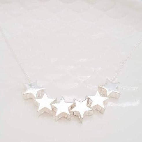 Colar Seis Estrelas em Prata de 1ª Lei por atacado de Sophellie Jewellery