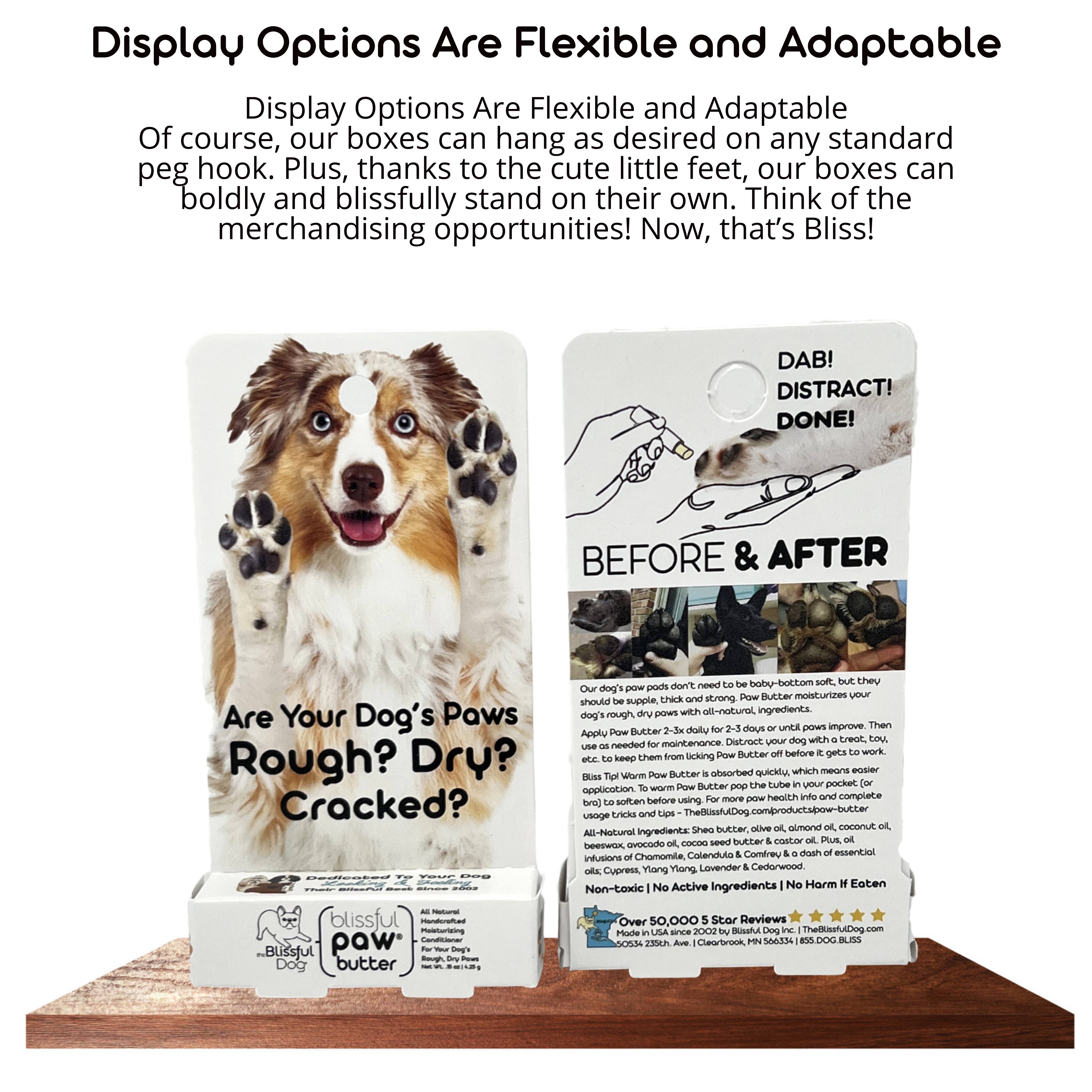 The Blissful Dog – Engroshandel Pelsplejeprodukter til kœledyr – Hund – Hængende bliss-bokse sæt 2 - 24 stk. rør à 0,15 oz4