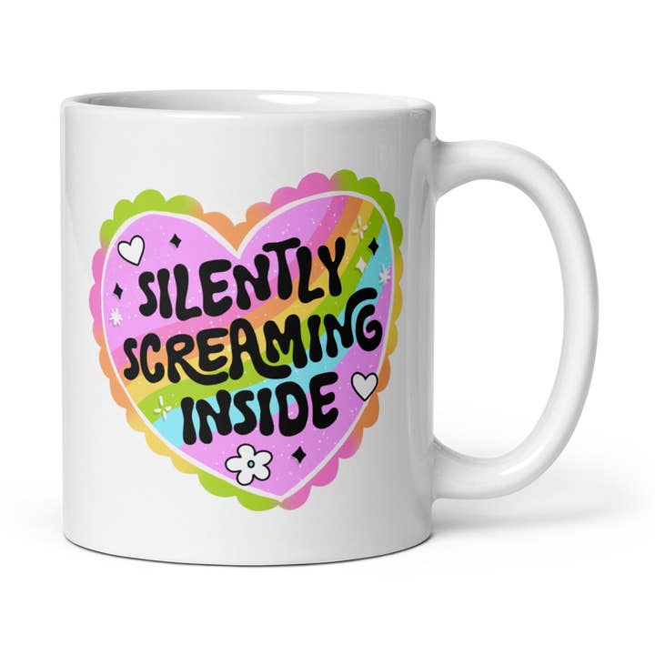 Mug: Silently Screaming Inside for wholesale by Snarkynurses