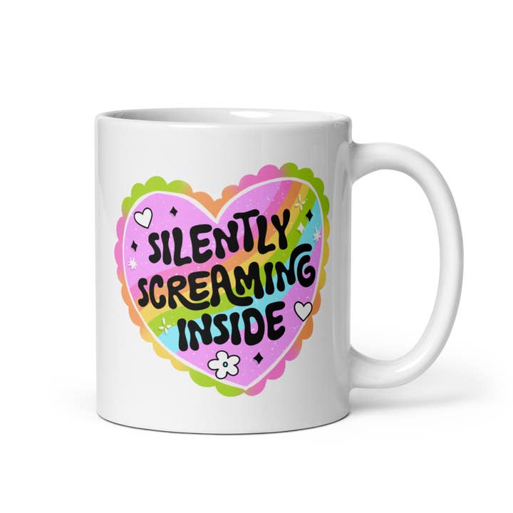Mug: Silently Screaming Inside for wholesale by Snarkynurses