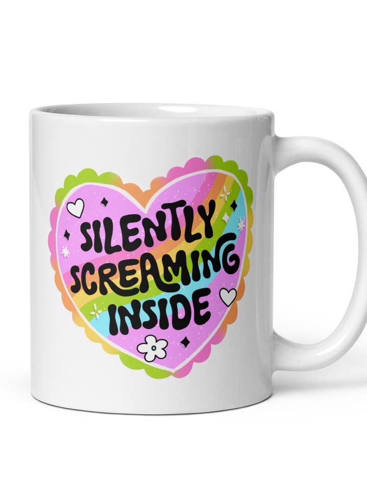 Mug: Silently Screaming Inside for wholesale by Snarkynurses