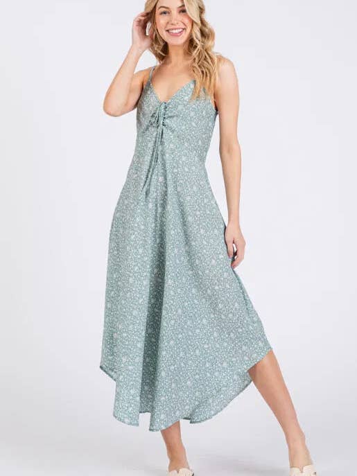 Floral Printed Rayon Satin Slip Dress for wholesale by Final Touch