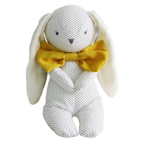 Roberto Floppy Bunny mit Punkten und Schleife, Marineblau für den Großhandel von Alimrose