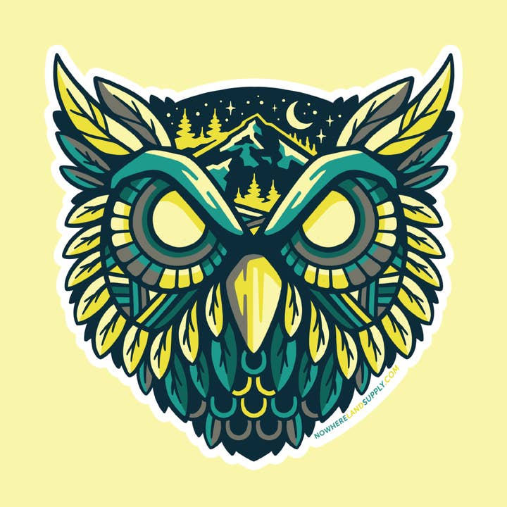 NIGHT OWL - STICKER for wholesale by Nowhere Land