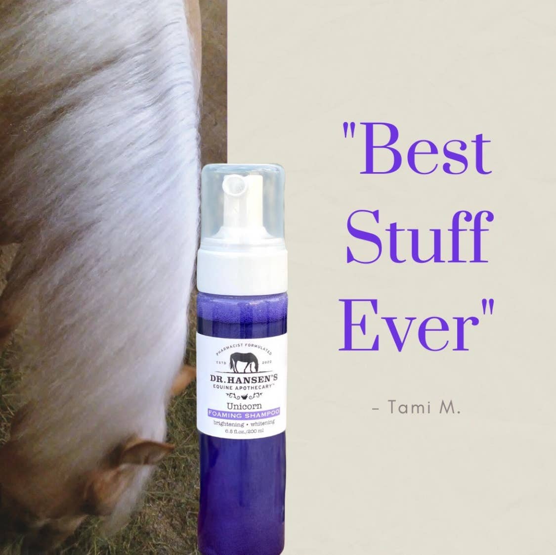 Dr. Hansen's Equine Apothecary - Wholesale Horse Conditioner/Grooming Aid - Unicorn Foaming Shampoo7