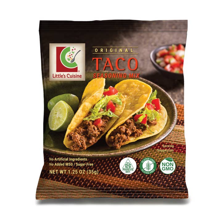 Little's Cuisine Original Taco Seasoning Mix 1.25 oz. for wholesale by Little's Cuisine