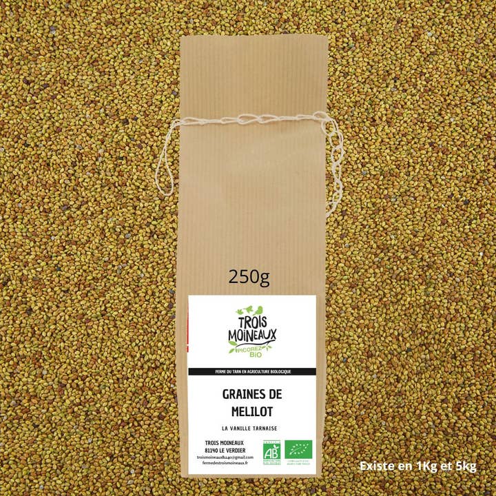 MELILOT GRAINS - Three Sparrows - 250g for wholesale by Ferme des Trois Moineaux