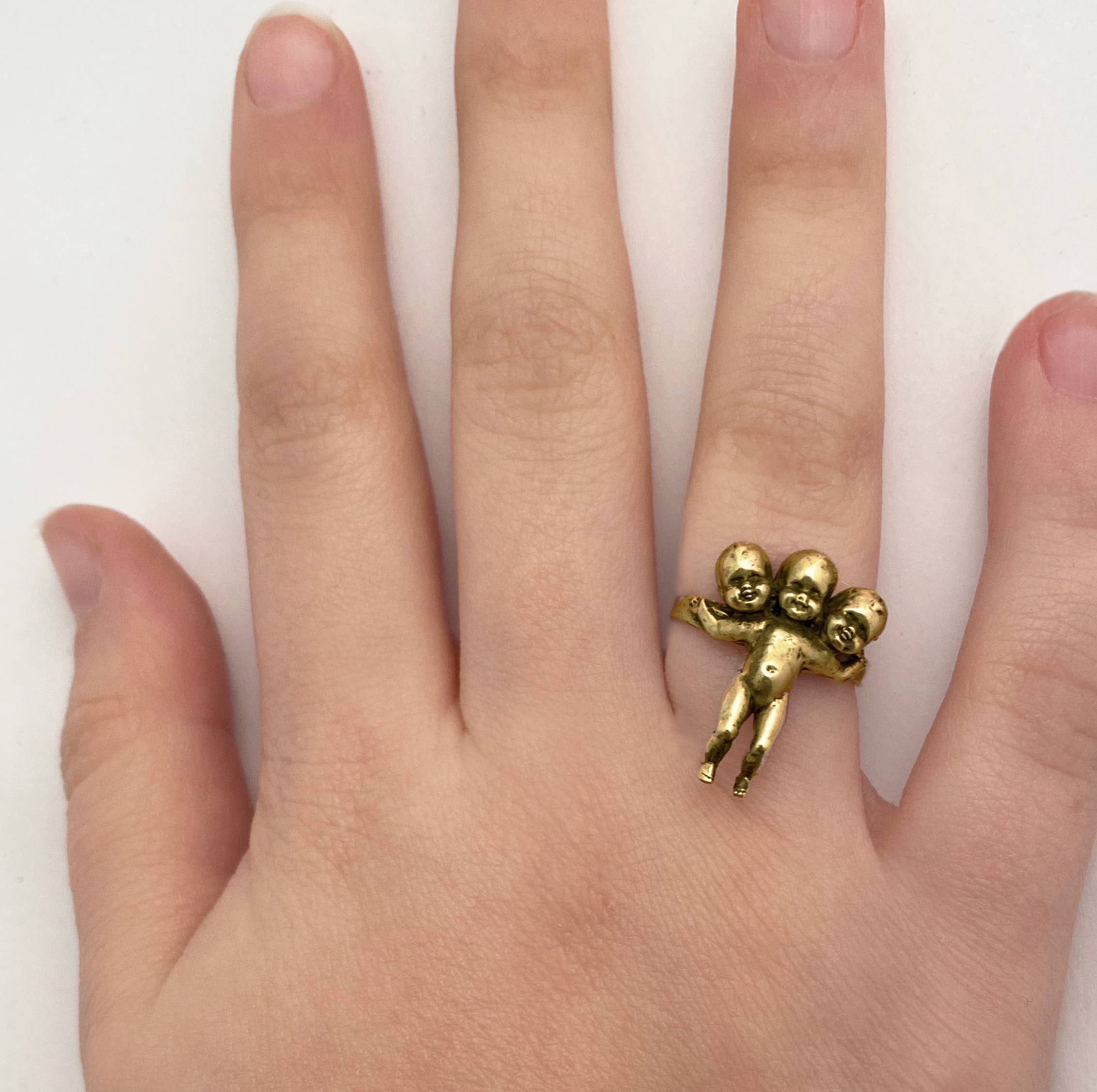 Anomaly Jewelry - Wholesale Cocktail/Statement Ring - Three Headed Baby Ring6