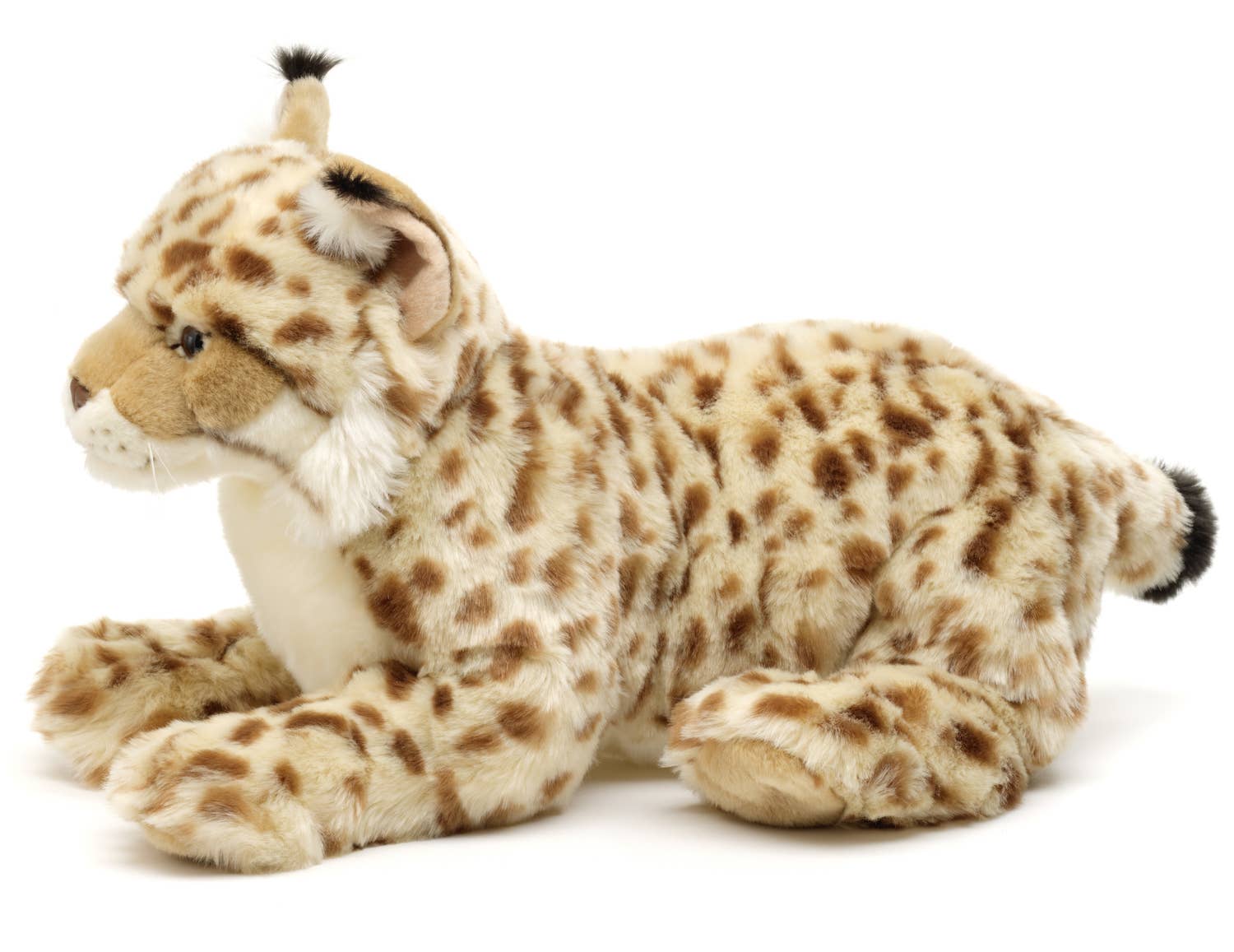 Uni Toys - Wholesale Stuffed/Plush Toy - Kids & Baby - Lynx, lying down (without dishes) - cuddly/plush toy3